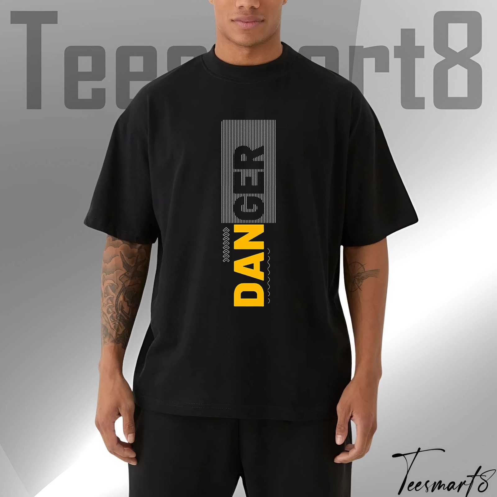 Danger Warning Sign Tee – Urban Edgy Shirt